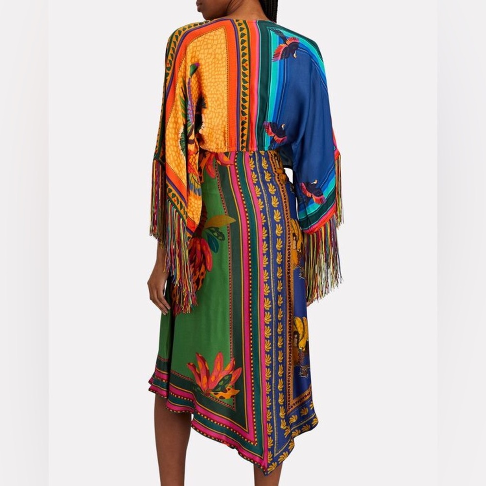 Farm Rio Scarf Print Kaftan - Picture 3 of 14